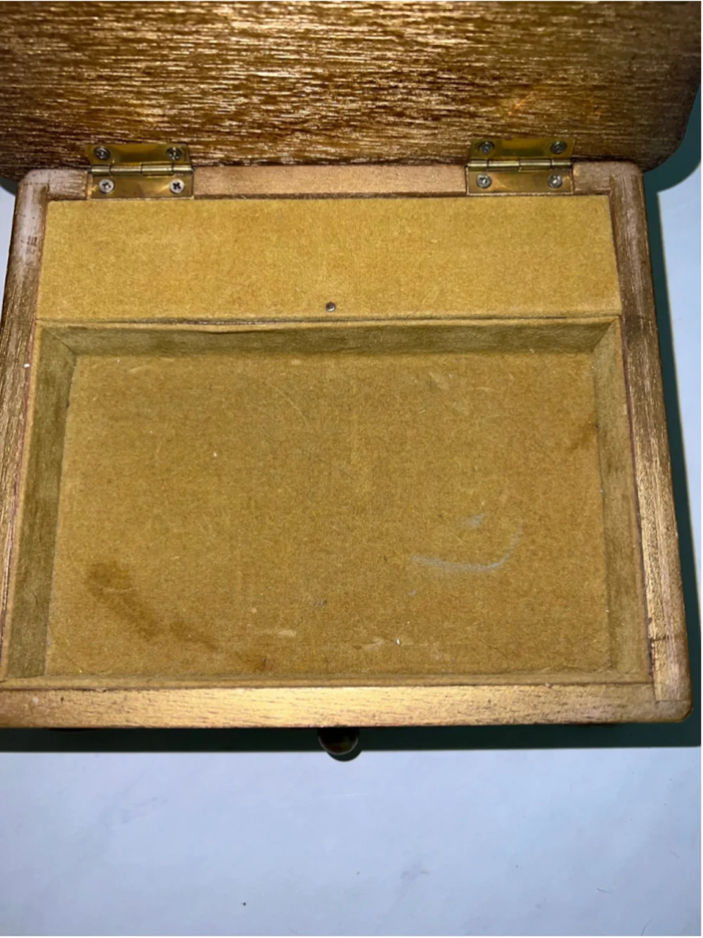 Romantic Vintage Jewelry Box with Portrait Lid Gothic